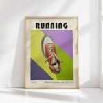 sneaker mid century print vivid bold design 8