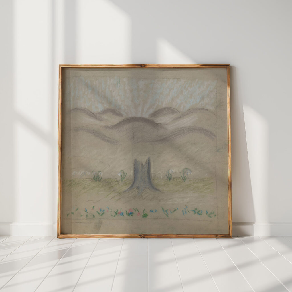 snowdrops in a glade 1925 1944 arnold peter weisz kubincan high quality print