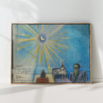 solar eclipse and mother birthday 1945 karl wiener high quality print