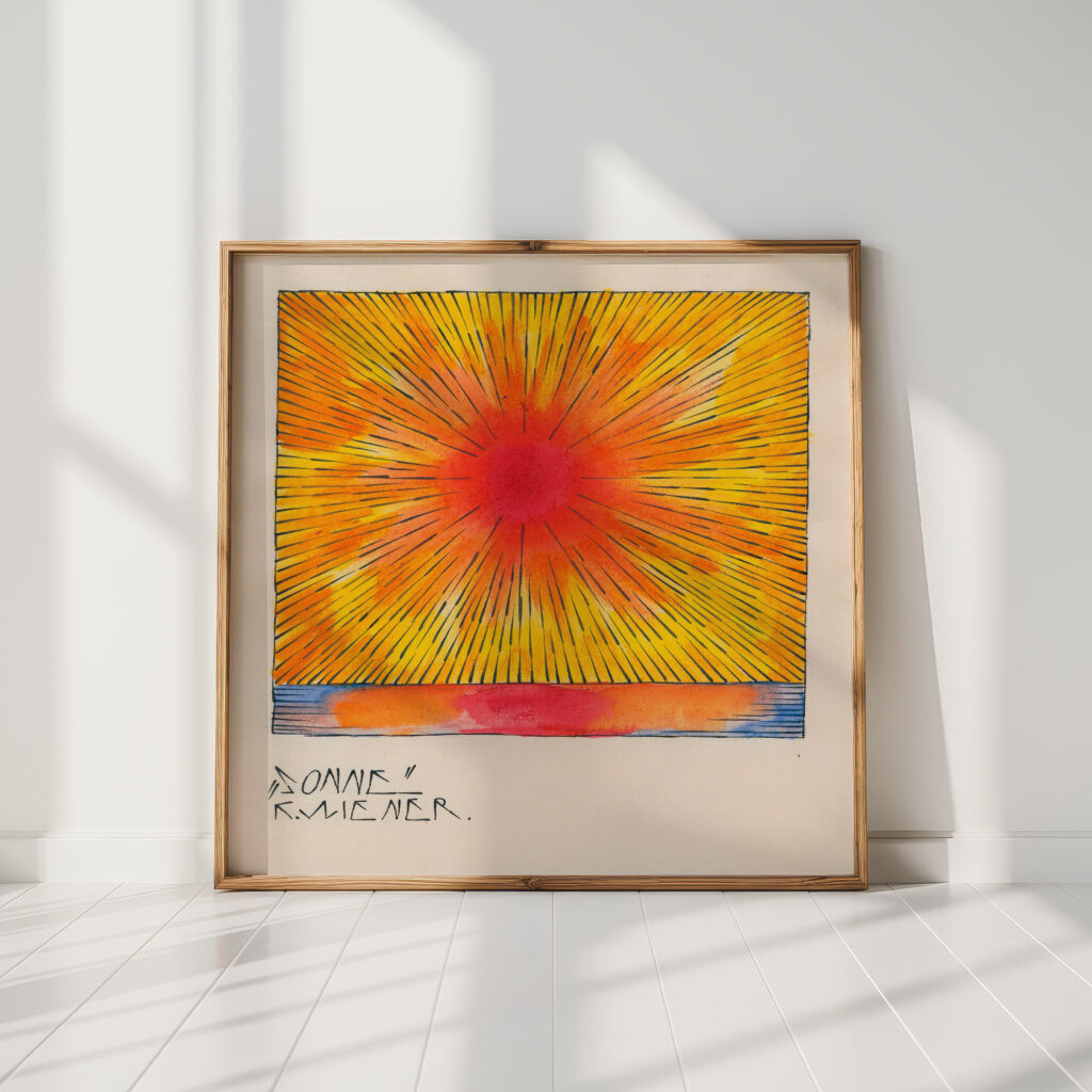 sonne around 1921 karl wiener high quality print
