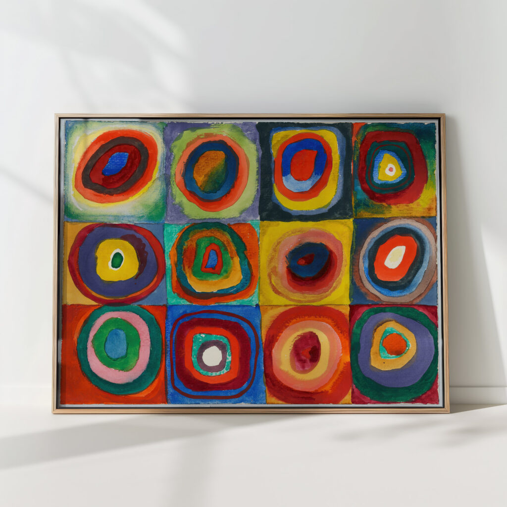 squares with concentric circles 1913 wassily kandinsky high quality print