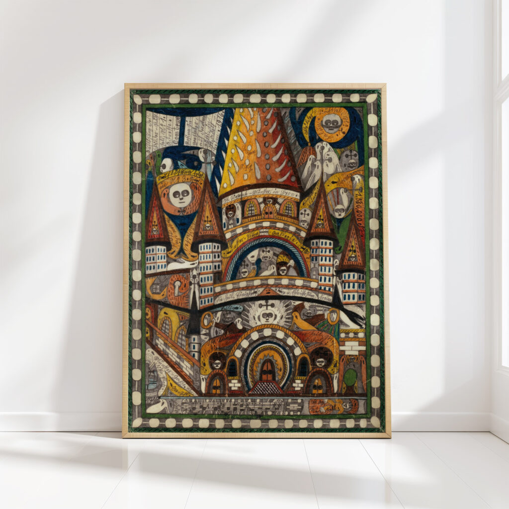 st vinzenz monastery in bern 1916 adolf wolfli high quality print