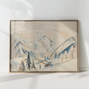 stafelalp 1918 ernst ludwig kirchner high quality print