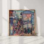 stairway with figures china 1916 jerome s blum high quality print