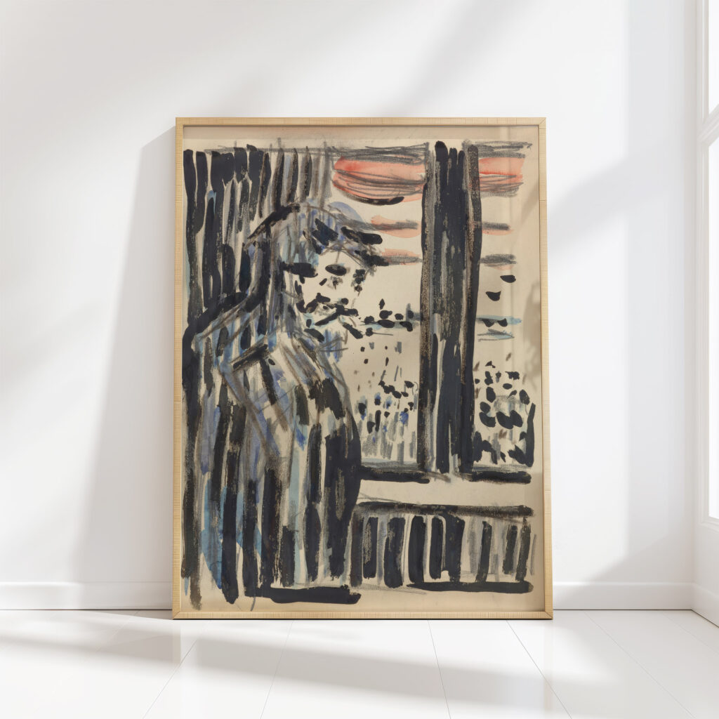 standing figure 1909 1910 edvard munch high quality print