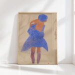 standing girl back view 1908 egon schiele high quality print