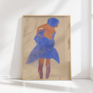 standing girl back view 1908 egon schiele high quality print