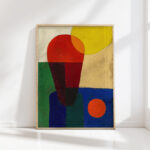 stark abstracted half figure 1920 franz wilhelm seiwert high quality print