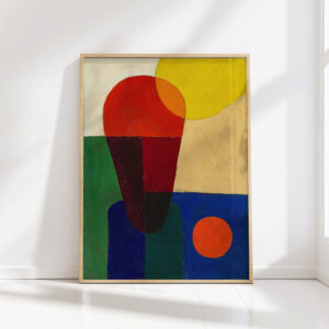 stark abstracted half figure 1920 franz wilhelm seiwert high quality print