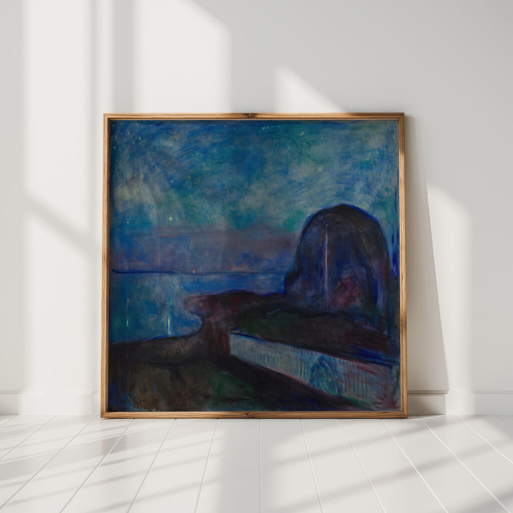 starry night 1893 edvard munch high quality print