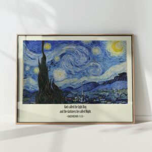 starry swirl sky quotation artistic print