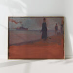 steamer seen from the beach 1907 egon schiele high quality print