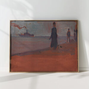 steamer seen from the beach 1907 egon schiele high quality print