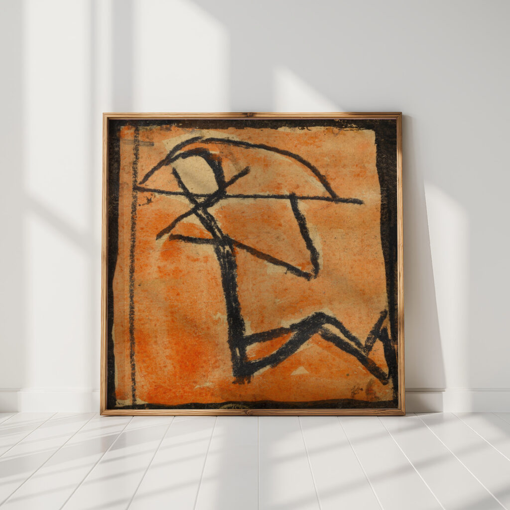 stick figures with bow 1918 egon schiele high quality print