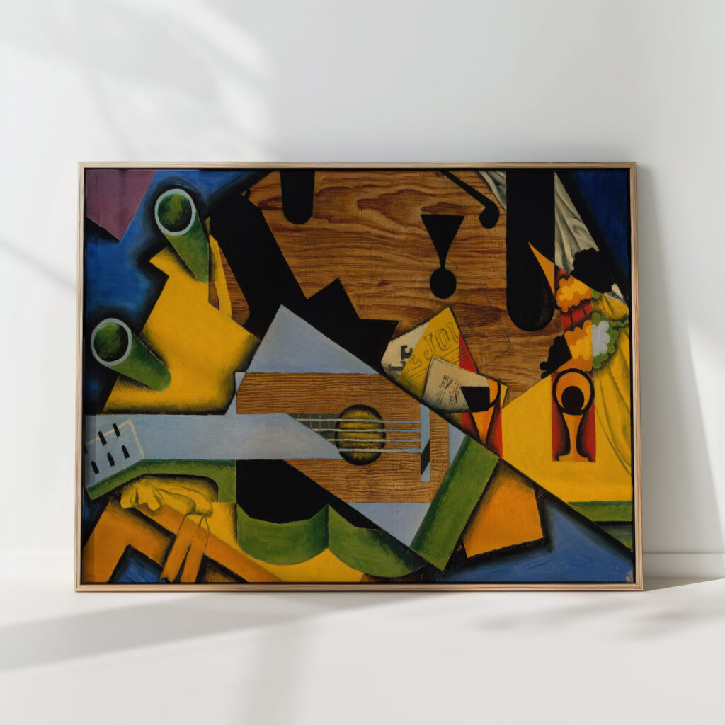 still life with a guitar 1913 juan gris high quality print