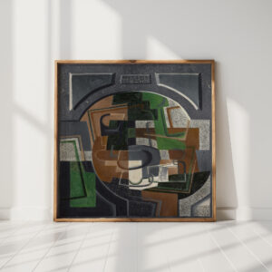 still life with blackboard 1917 juan gris high quality print