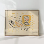 still life with fish 1937 mikulas galanda high quality print