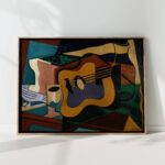 still life with guitar 1920 juan gris high quality print