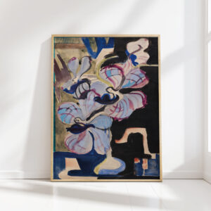 still life with orchids dancing dream creatures 1927 ernst ludwig kirchner high quality print