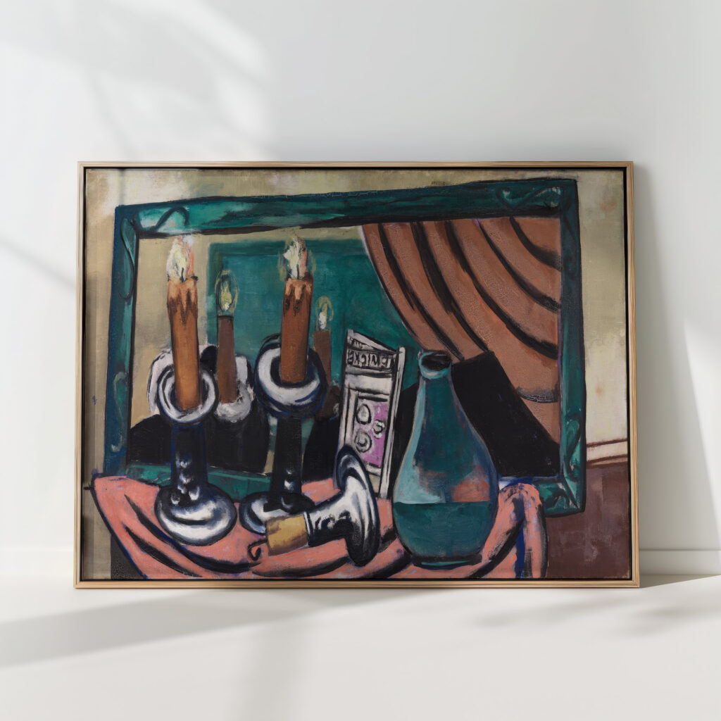 still life with overturned candle 1930 max beckmann high quality print