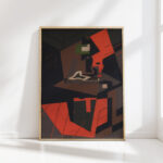 still life with red lamp 1916 1918 maria blanchard high quality print