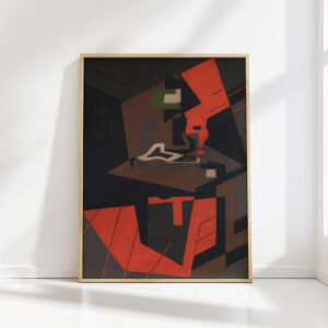 still life with red lamp 1916 1918 maria blanchard high quality print