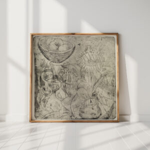 still life with sunflowers and fruit bowl 1913 1914 ernst ludwig kirchner high quality print