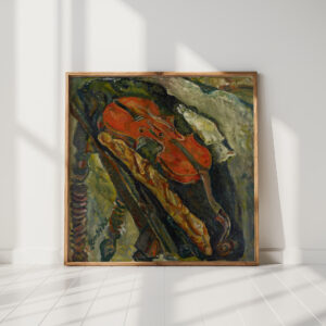 still life with violin bread and fish 1922 chaim soutine high quality print