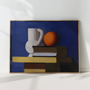 still life with white jar orange and book 1932 1933 vilhelm lundstrom high quality print