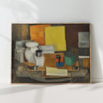 still life with yellow square 1913 roger de la fresnaye high quality print