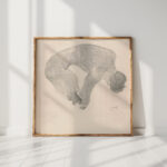 stooping nude man 1924 reijer stolk high quality print