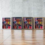 store in the rain 1927 Ernst Ludwig Kirchner framed posters mockup