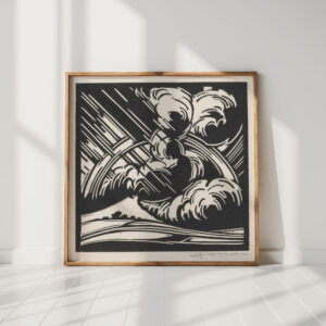 storm above a landscape 1921 henri jonas high quality print