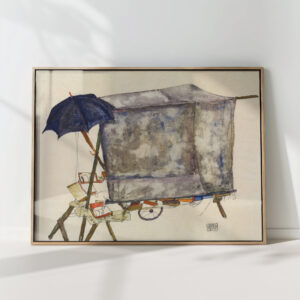 street cart 1914 egon schiele high quality print