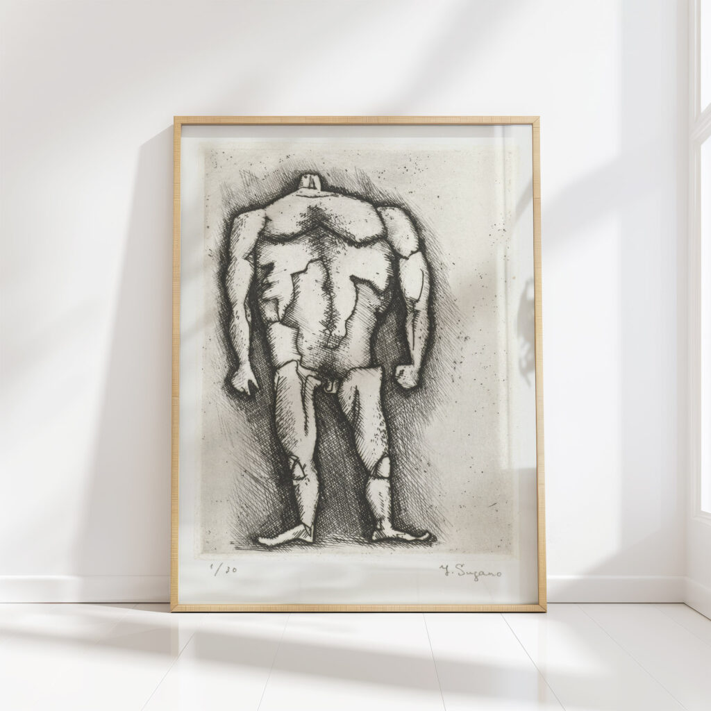 strong man 1937 1969 yo sugano high quality print