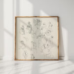 studies of bicyclists and pedestrians 1874 carel adolph lion cachet high quality print