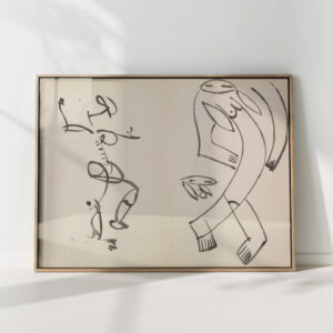 studies of two dancing figures 1910 1915 henri gaudier brzeska high quality print