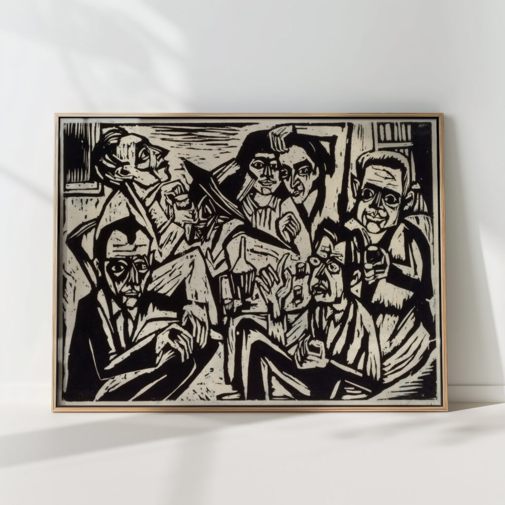 studio party 1924 25 hermann scherer high quality print
