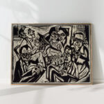 studio party 1924 25 hermann scherer high quality print