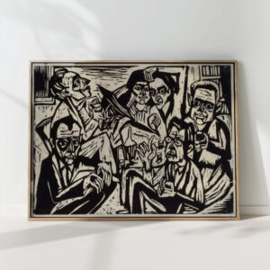 studio party 1924 25 hermann scherer high quality print