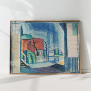 study for canal port rockaway 1916 oscar bluemner high quality print