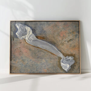 study for drapery of pursuit of the ideal 1891 kenyon cox high quality print