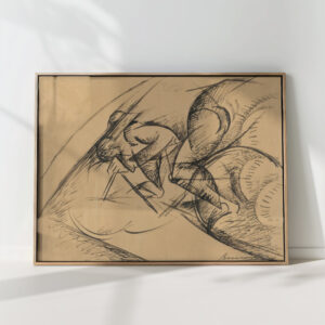 study for dynamic force of a cyclist i 1913 umberto boccioni high quality print