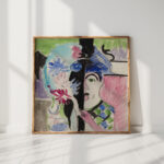 study for miller head with flowers ca 1927 ernst ludwig kirchner high quality print