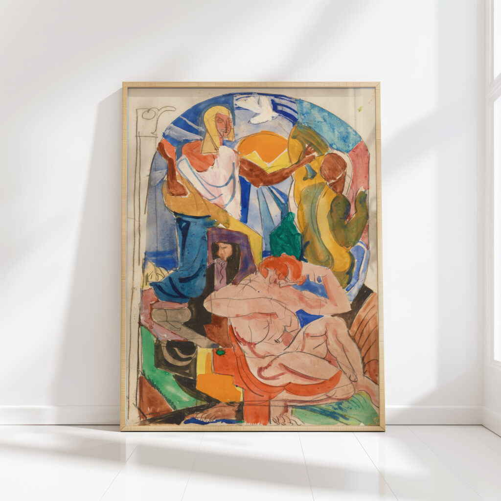 study for mural decoration 1918 20 james henry daugherty high quality print
