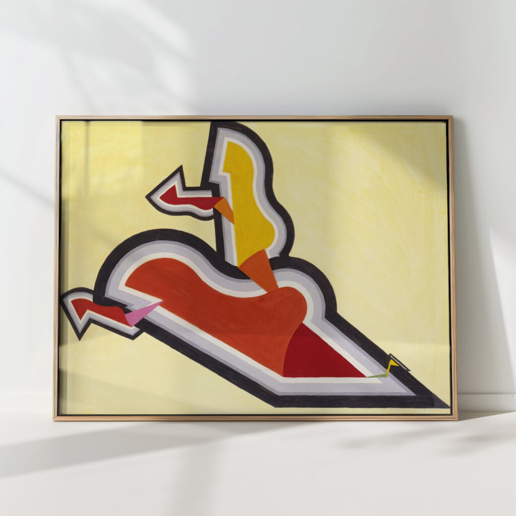 study in rhythm red and gold ca 1934 joseph schillinger high quality print