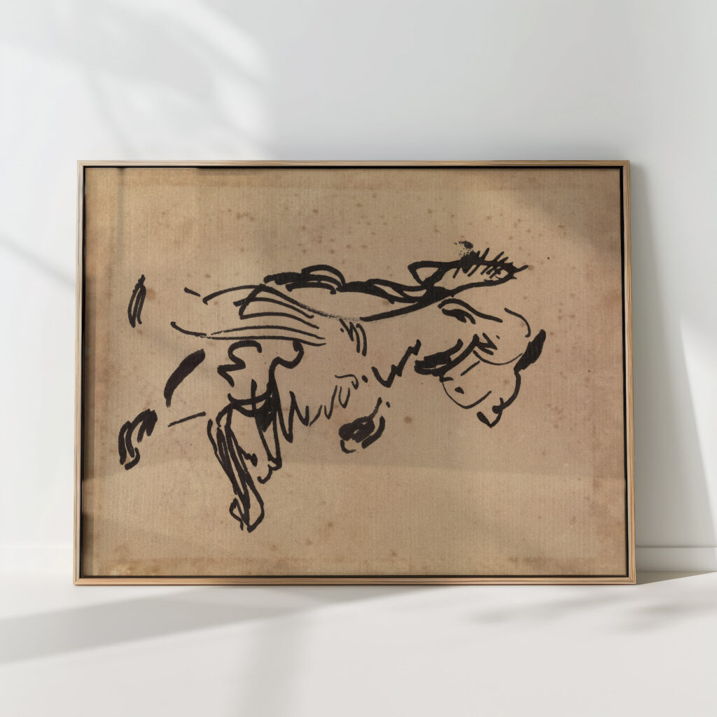 study of a cat rik wouters high quality print