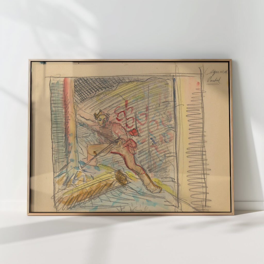 study of hunter 1930 arnold peter weisz kubincan high quality print