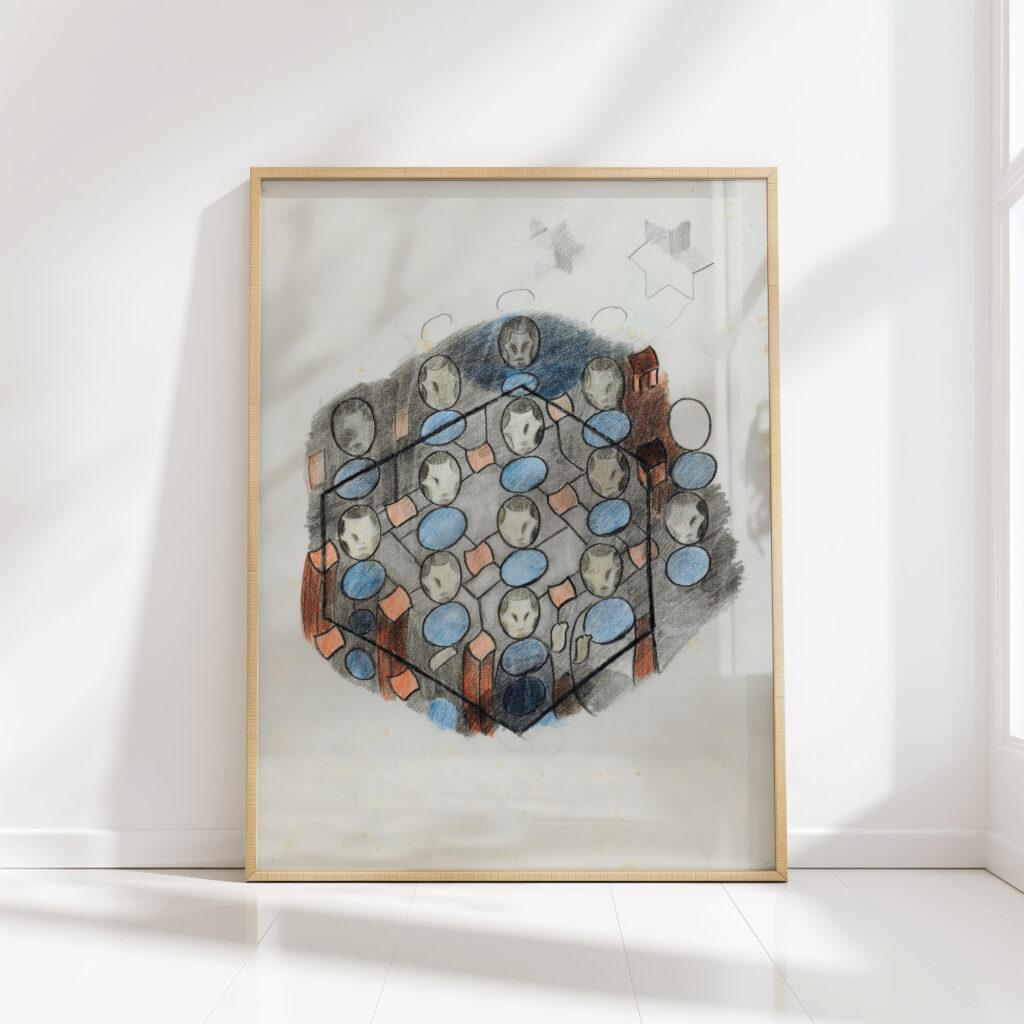 study of stained glass 1923 24 otto meyer amden high quality print