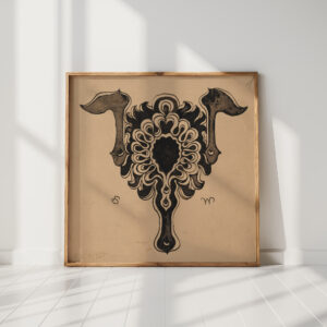 stylised flower basket embellishment to zycie weekly from 1887 and 1889 1897 stanislaw wyspianski high quality print